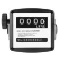 Mechanical Fuel Gauge 4-Digit Fuel Flow Mechanical Fuel Flow Meter 25Mm (1 inch Internal Thread) 5-30 GPM/20-120L/Min. 