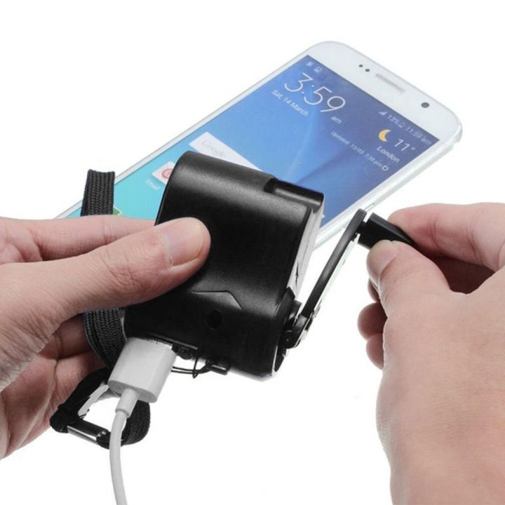 Hand Crank Power USB Emergency Charger Dynamo Portable Multi Tool Hiking For Phone Camping Travel Charger Outdoor Survival Tools
