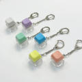 Plastic Mechanical Keyboard Keychain Led Press Button Keychain Realistic Illuminated Led Key Chain for Night Visibility Tech Enthusiasts Gifts For Programmers. 