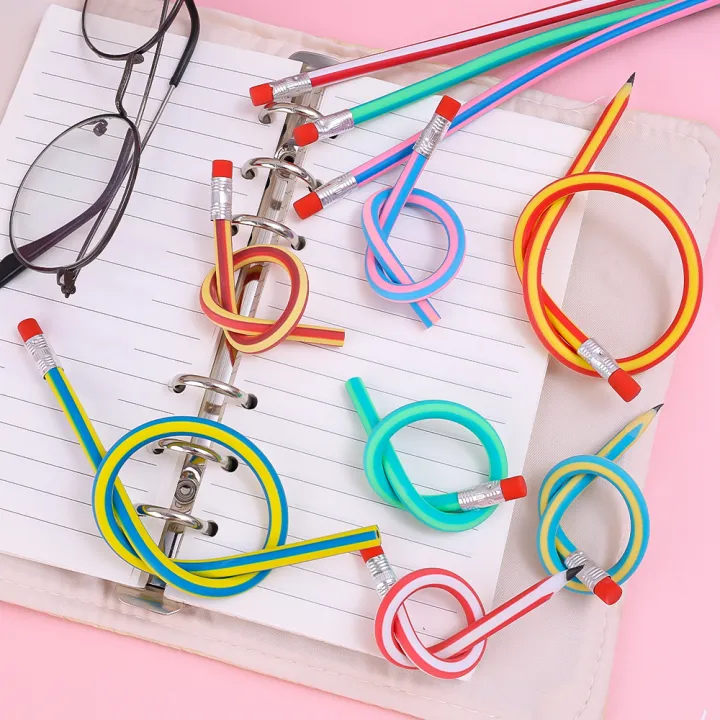 1/5Pcs%20Colorful%20Magic%20Bendy%20Flexible%20Soft%20Pencil%20With%20Eraser%20Stationery%20Kids%20Student%20Colored%20School%20Office%20Supply%20Creative%20Novelty%20-%20Image%206