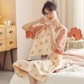 Nightdress for Women Summer Cotton Short Sleeve Thin Student Homewear Cute Outdoor Loose plus Size Maternity Pajamas Summer. 