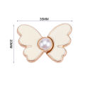 4Pcs Pearl Butterfly Jeans Button Adjustable Clips For Pant Skirts Waist Tightener Buckle Snap Button Adjuster Pants Pins Cuilei. 