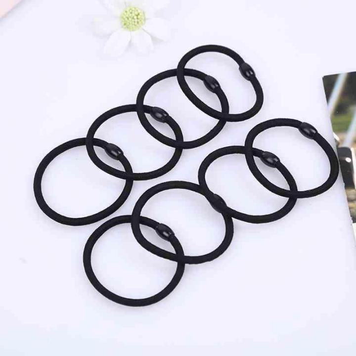 Black Autumn and Winter Thick 36820 Ring Rope Small Fresh Hair Base Rubber Band Ponytail Head Rope Hair Belt Tire Base Hair Rope