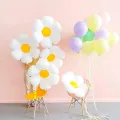 Daisy Foil Balloons, Various Sizes & Colors, Reusable and Self-sealing. 