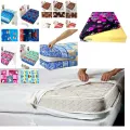 cotton mattress bed cover with zip opener multy clour. 