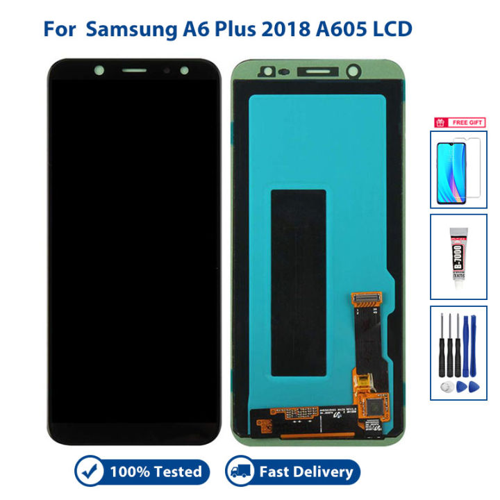 LCD%20For%20Samsung%20Galaxy%20A6%20Plus%202018%20A605%20SM-A605F%20A605FN%20A605G%20Display%20Touch%20Screen%20Digitizer%20Assembly%20Replacement%20Parts%20-%20Image%209