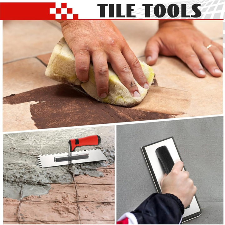 6Pcs%20Tile%20Tools%20Set%20Square%20Trowel%201%20Rubber%20Grout%20Float%20and%202%20Grout%20Sponge%20for%20Wall%20Floor%20Tiling%20Installation%20Grouting%20-%20Image%205