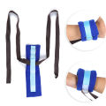 Patients Limbs Restraint Strap Wrist Ankle Fixation Belt Binding Band Blue Average Size For Home Health Care(Blue Average Size). 