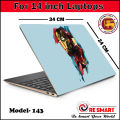 Iron Man Laptop Skin Protector Sticker With High Quality Matt Laminate(For 14 inch Laptops). 