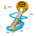 Duck Climbing Stairs Track Toy Children's Electronic Educational Toy Baby LED Lights Music Roller Coaster Boy Girl Tiktok Mainan Kanak 鸭子爬楼梯玩具. 