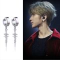 【ZOSR】Earings for men hikaw for boys Unisex Non-Piercing Earring Cross Clip Earring Men Ear Cuff Fashion Jewelry Fake Earring. 