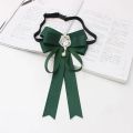 Bow bow tie women's shirt white collar tie to work. 