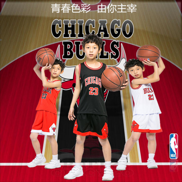 Summer New Medium and Large Children's Wear Children's Basketball Suit Hot Ball Suit Kindergarten Performance Jersey Flying Man No.23