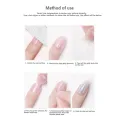240Pcs Transparent Fake Nails Pink Jelly Double Sided Adhesive Ultra-Thin Tape Creek. 