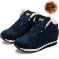 Plus Size Outdoor Warm Winter Women's Sneakers Men Running Shoes Sports Women Blue Lady Ladies Sport Shoes Sneakers Fur GMB-2707. 