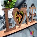 Customized Wooden Love Heart Gift With Your Photo For anniversary gift wedding gift lover gift valentine gift. 