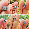 BOOM Gold color and oxidize Indian Traditional non-piercing Nose pin, nose ring for women and girl. 