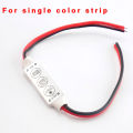 3 Keys Controller Dc 12v Mini Led Strip Rgb Single Color For Smd 3528/5050/5730/5630/3014 Led Strip Lights Dc 12v. 