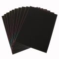 10 Sheets A4 Magic Scratch Art Painting Paper With Drawing Stick Kids Toy Gift. 