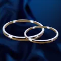 None Fade 2.50 Inches Diameters 2.8 Size Stainless Steel Simple & Trendy Men's Fashion Wrist Bangles For Boys Lovers Jewelry Gift. 