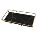 Countertop Tray Iron Glass Counter Organizer Modern Delicate Texture for Kitchen. 