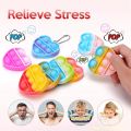 bubble wrap 36PCS Mini Heart Pop Fidget Toys Pack Party Favors Pop Bubble Fidget Bulk Sensory Toy Keychain Wrap Stress Reliever Anti-Anxiety. 