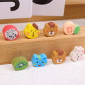 50PCS/Bottle Cute Rubber Eraser Creative Animal Fruit Pencil Erasers Mini Kawaii Writing Student Stationery Correction Supplies. 