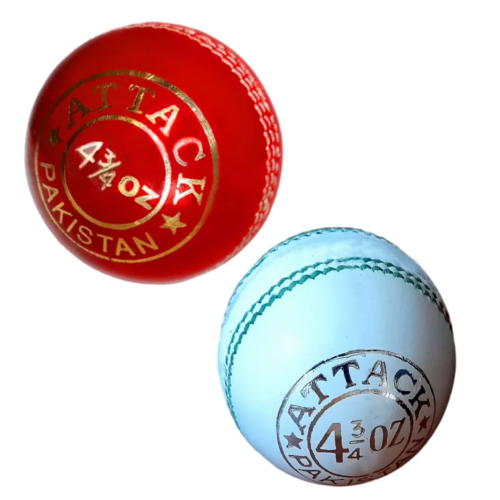 Original Genuine Leather Ball CA Attack (4 3/4 Oz or 135g) White and Red Colours.