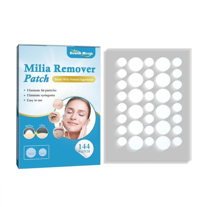 144pcs Milia Spot Patch Helps Dissolve Reduce Milia Hydrocolloid Acne Pimple Patch for Cover Zits/Pimples and Blemishes