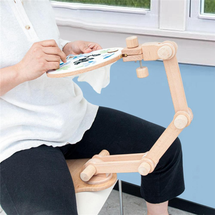 Desktop%20Adjustable%20Embroidery%20Stand%20Frame%20Rotatable%20Embroidery%20Stand%20for%20Sewing%20DIY%20Art%20Craft%20Needlework%20Stitching%20-%20Image%202