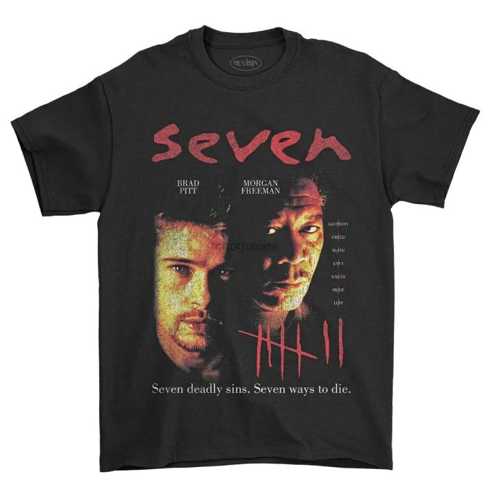 Se7en - Seven (1995) Vintage Movie T-shirt | Daraz.lk Se7en - Seven (1995) Vintage Movie T-shirt | Daraz.lk