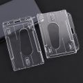 1/10Pcs Clear Clear Bank Card Protective Holder Card Sleeves Id Badge Case ID Card Cover For School Office Company Waterproof Hard Case Credit ID Business Card Protection. 