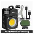 Keychain Light 120-3500LM Rechargeable Flashlight Multifunctional Magnetic Base Portable 3000mAh Battery Work Light. 