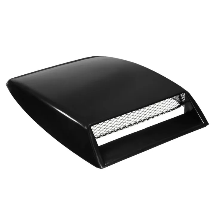 Universal%20Car%20Auto%20Black%20Decorative%20Air%20Flow%20Intake%20Scoop%20Bonnet%20Vent%20Cover%20Hood%20-%20Image%203