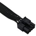 1Pcs PCI Express 8Pin to Dual 6+2Pin Power Supply Cable PCIe 8 Pin 1 to 2 Spliter Cable for Corsair RM/HX/CX-M Series. 