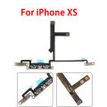 Volume Flex Replacement For iPhone X XR XS Max Volume Control Mute Button Switch Flex Cable With Metal Brackets. 