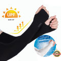 Summer Ice Silk Long Sleeves Anti-Sunburn Arm Cover Men Women Cuff New Cool Hand Sleeves Anti-UV Cycling Arm Sleeve Fingerless Fengshi. 