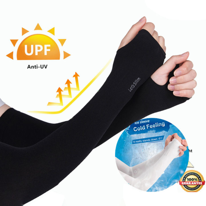 Summer%20Ice%20Silk%20Long%20Sleeves%20Anti-Sunburn%20Arm%20Cover%20Men%20Women%20Cuff%20New%20Cool%20Hand%20Sleeves%20Anti-UV%20Cycling%20Arm%20Sleeve%20Fingerless%20Fengshi%20-%20Image%202