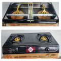 Taiko Gas Cooker with Nonstick (Black or Brown ) and Two Cosmo Burner. 