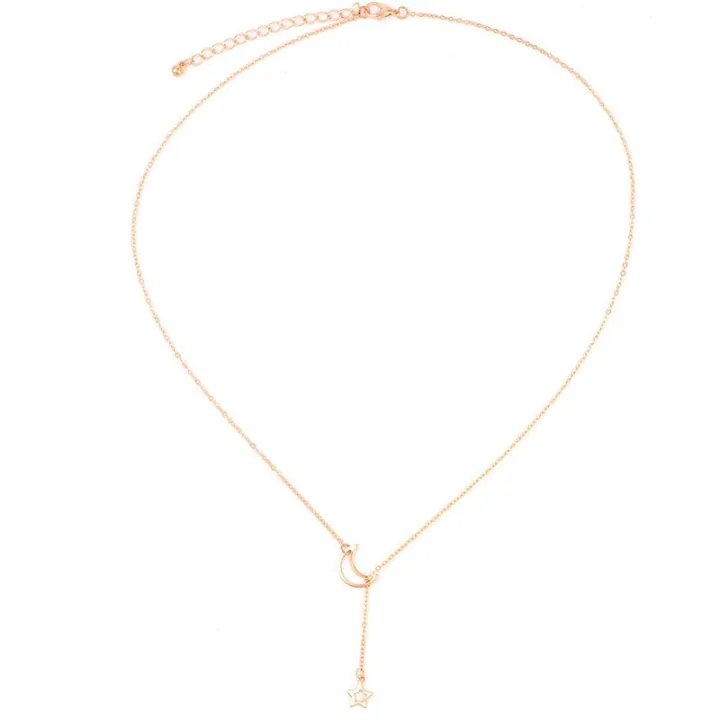 NK319%20Fashion%20Moon%20Star%20Pendant%20Choker%20Necklace%20Simple%20Gold%20Color%20Alloy%20Charm%20Chain%20Collares%20Neck%20For%20Women%20Party%20Jewelry%20-%20Image%205