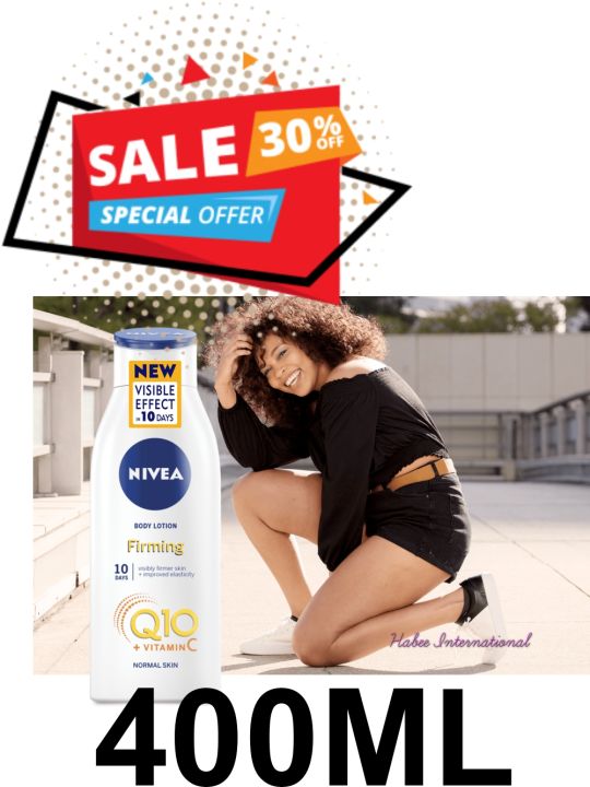 10 Days With Nivea Q10 + Vitamin C Firming Body Lotion And Q10 +Vitamin C Rich Firming Body Lotion 400 Ml ( nfq  )