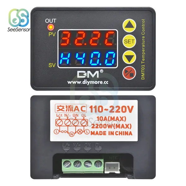 【The Timber Loft】110V 220V 12V 24V LED Digital Temperature Controller ...