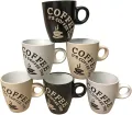 Classic Ceramic Milk Coffee Mug - Large/Medium Tea Mug for Hot and Cold Beverages, Dishwasher & Microwave Safe, Durable Handle, Perfect for Home, Office, or Gift. 