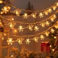 Snowflake Star LED String Light Merry Christmas Decorations For Home Decor Gifts New Year. 