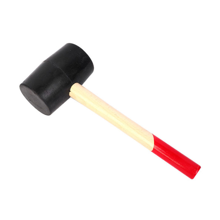 Rubber Hammer Mallet Wooden Handle - 75 mm - Floor, Tile, Construction, Woodworking, Automotive repair hammer