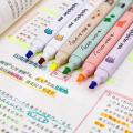 Combo Pack of 6 PCS Aesthetic Cute Cat Paw Highlighters || 4 PCS Magic Erasable Gel Pen || and Unicorn Pouch (Stationery Combo for Kids Best Gift). 