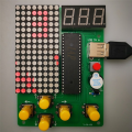 DIY Pixel Game Maker Kit Electronics DIY Soldering Project Practice Solder Learning Assembly with Shell Race Car Games. 