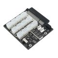 Upgraded ATX 12X 6Pin Power Breakout Board with Flash LED Display 12V Power Module 2400W PSU and BTC Mining. 