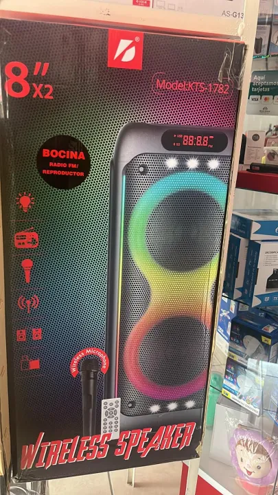 Kts-1782%20Speakers%20Dual%208%20Inch%20Party%20Speaker%20Dj%20Box%20sound%20Powered%20Speaker%20Partybox%20with%20mic%20and%20remote%20-%20Image%204