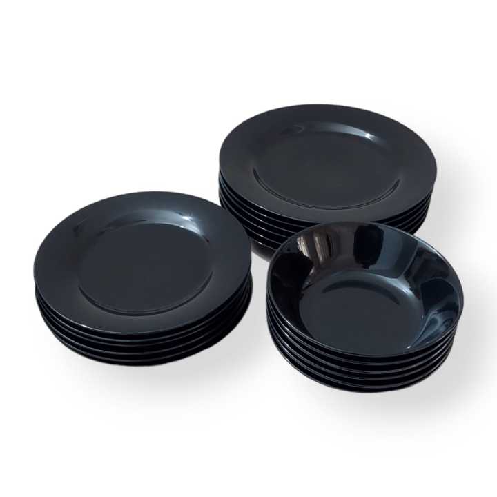 Dinner%20Set%20&%20Luster%20Tea%20Set%2033Pcs%20Black%20Dinnerware%20%E2%80%8BPorcelain%20Dish%20&%20Coffee%20Set%20-%20Image%205